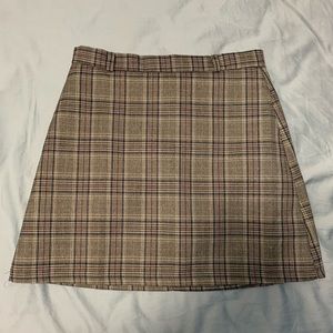 Plaid skirt